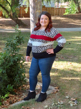 Load image into Gallery viewer, Natalie Leopard Striped Sweater
