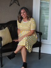 Load image into Gallery viewer, Shauna Yellow Striped Dress