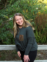 Load image into Gallery viewer, Presley Sequined Pocket Top