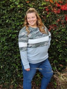 Camie Camo Sweatshirt