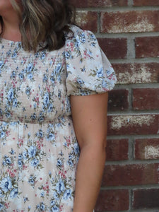 Marjie Smocked Floral Dress