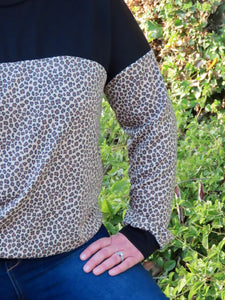 Sharla Leopard Print Swearshirt