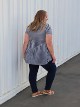 Load image into Gallery viewer, Jimmie Striped Ruffled Top
