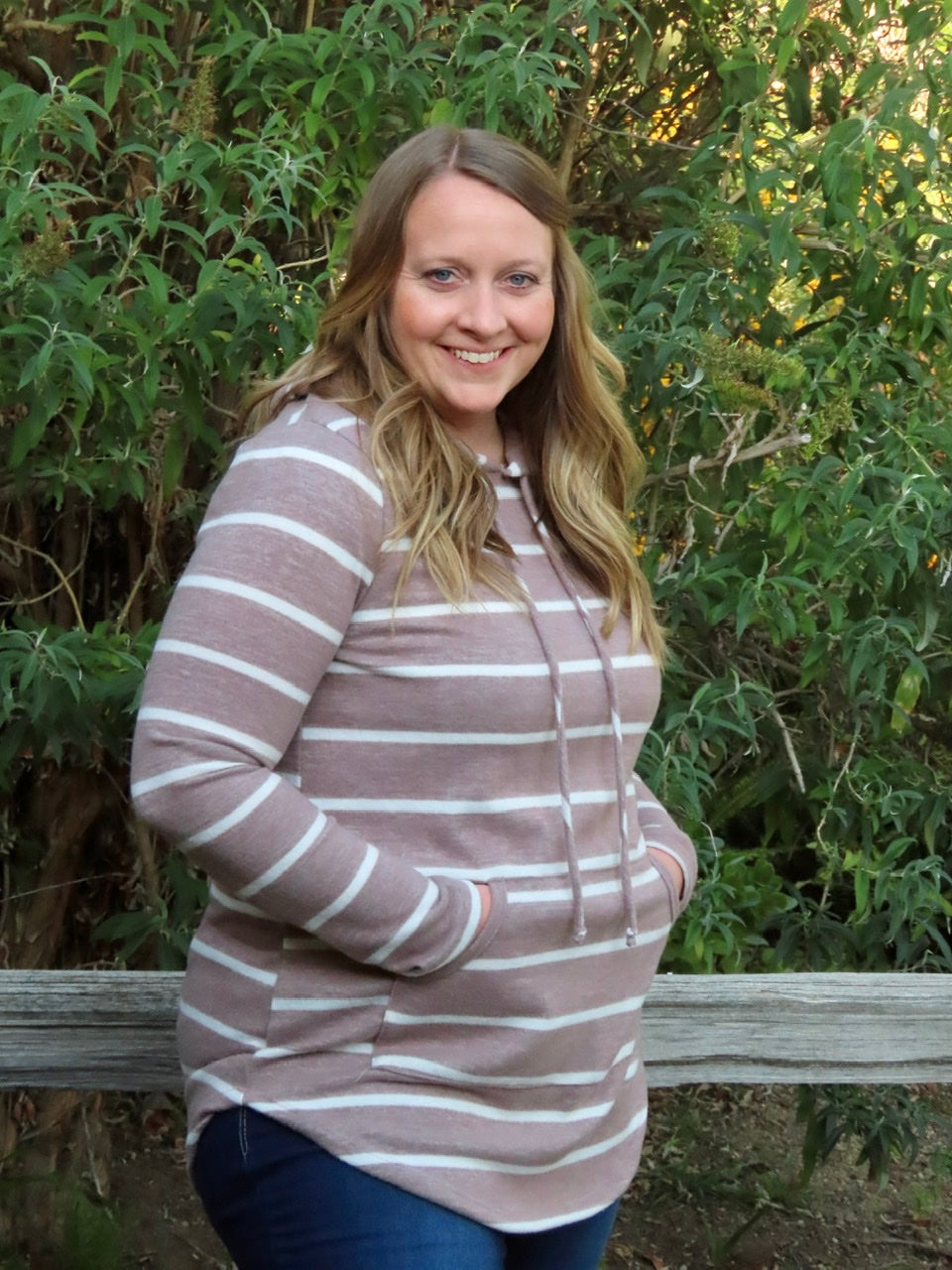 Megan Striped Hoodie
