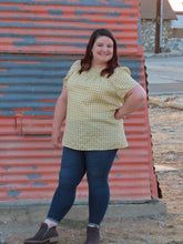 Load image into Gallery viewer, Marcie Harvest Yellow Gingham Top
