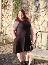 Load image into Gallery viewer, Tannie Raglan Striped Sleeve Dress
