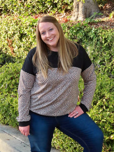 Sharla Leopard Print Swearshirt