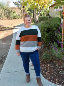 Rachel Color Block Sweater