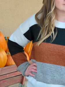 Rachel Color Block Sweater