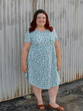 Load image into Gallery viewer, Shelly Teal Leopard Print Dress
