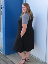 Load image into Gallery viewer, Tannie Raglan Striped Sleeve Dress
