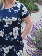 Load image into Gallery viewer, Emmy Navy Floral Dress
