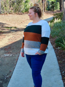 Rachel Color Block Sweater